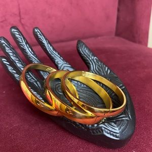 18K Gold Plated Bangle Bracelets